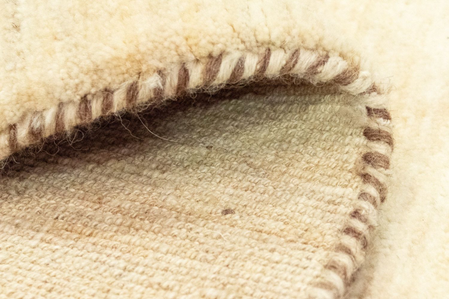 Tappeto corsia Tappeto Gabbeh - Persero - 304 x 82 cm - beige
