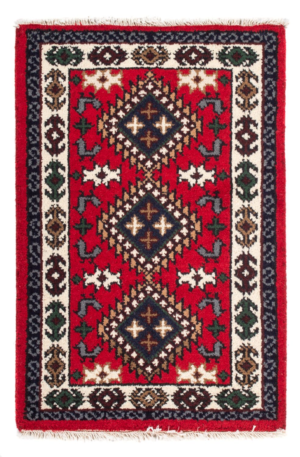 Tappeto orientale - 90 x 60 cm - rosso