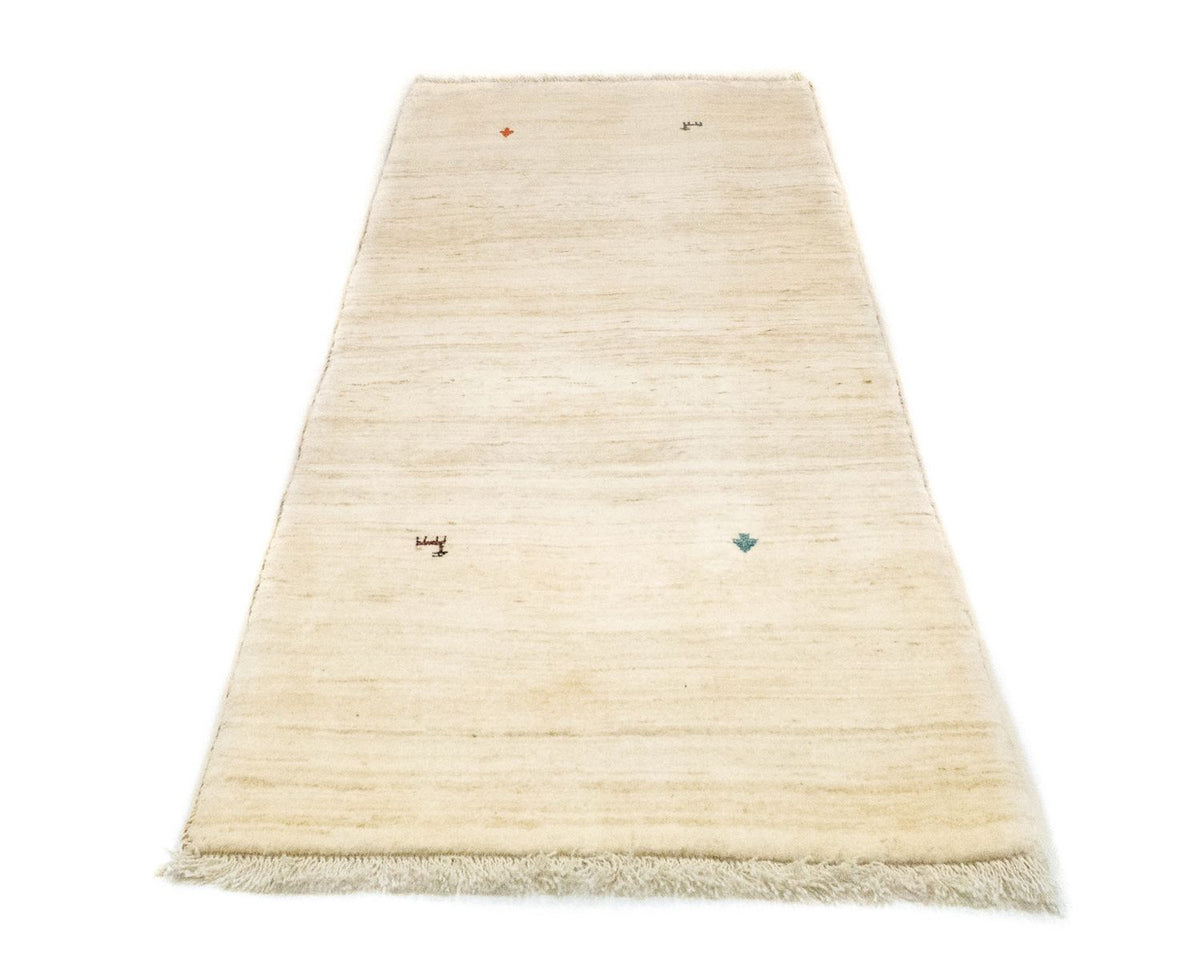 Tappeto corsia Tappeto Gabbeh - Persero - 202 x 75 cm - beige