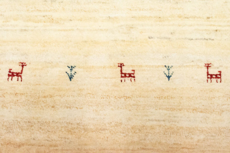 Tappeto corsia Tappeto Gabbeh - Persero - 215 x 75 cm - beige