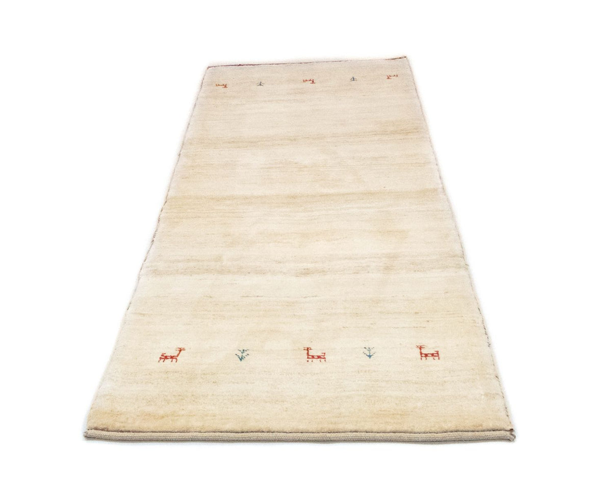 Tappeto corsia Tappeto Gabbeh - Persero - 215 x 75 cm - beige