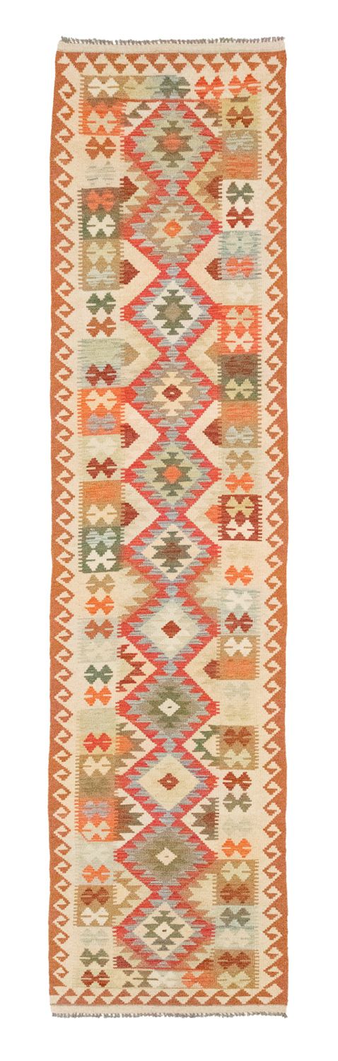 Tappeto corsia Tappeto Kelim - Orientale - 396 x 81 cm - rosso