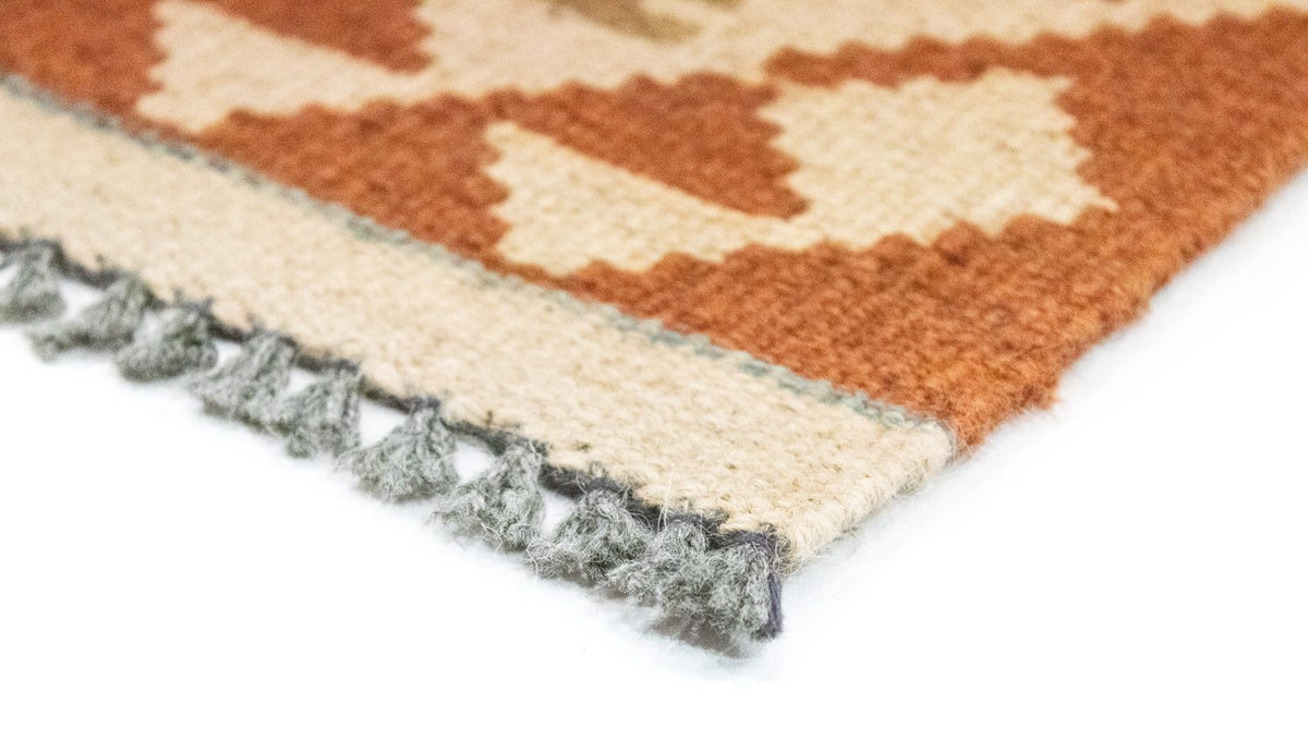 Tappeto corsia Tappeto Kelim - Orientale - 396 x 81 cm - rosso