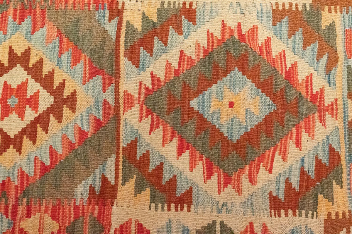 Tappeto corsia Tappeto Kelim - Orientale - 395 x 84 cm - marrone