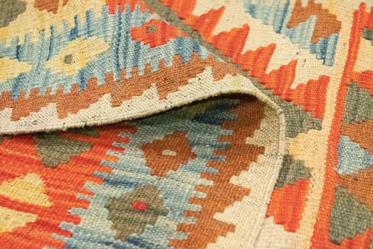 Tappeto corsia Tappeto Kelim - Orientale - 395 x 84 cm - marrone