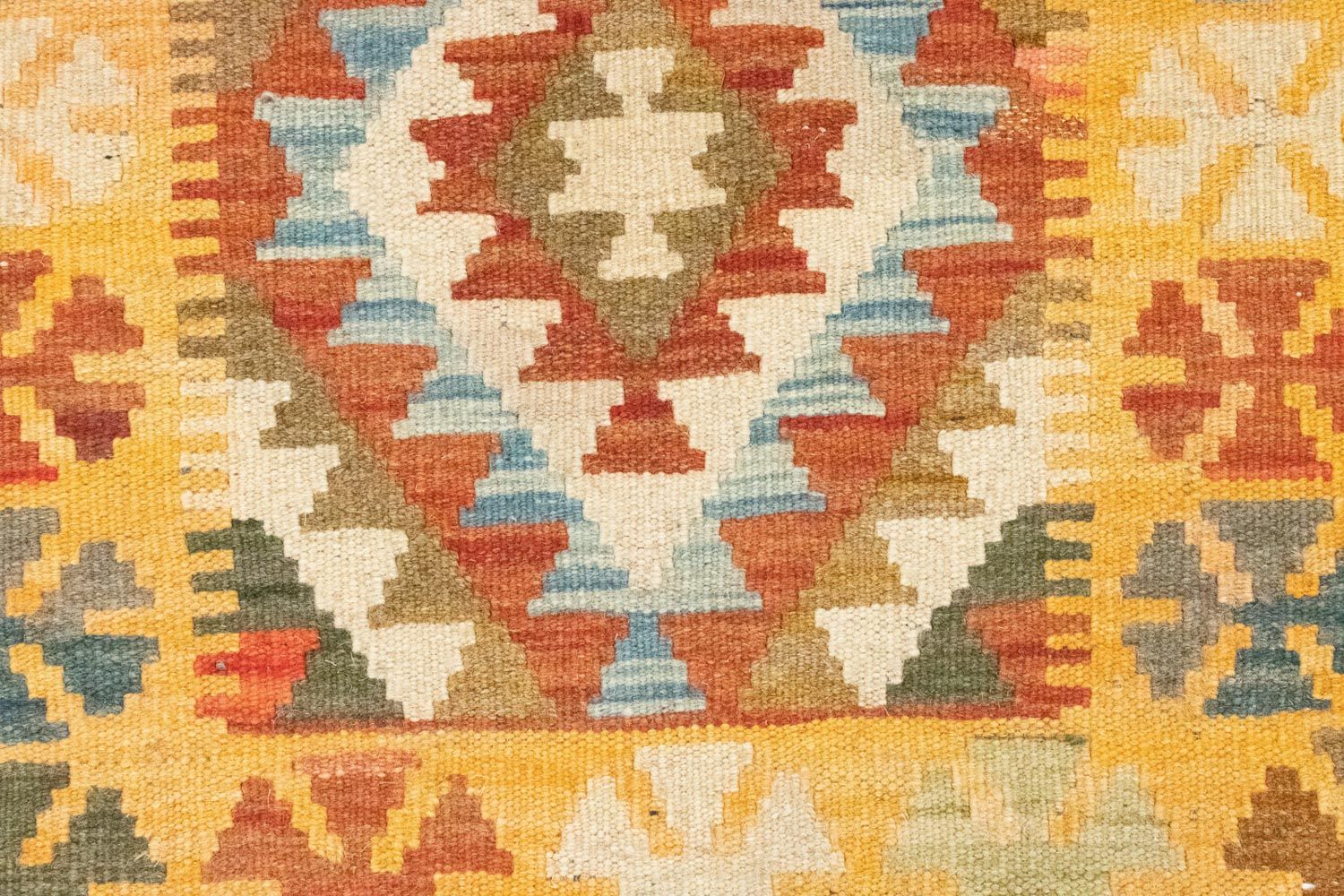 Tappeto corsia Tappeto Kelim - Orientale - 390 x 85 cm - marrone