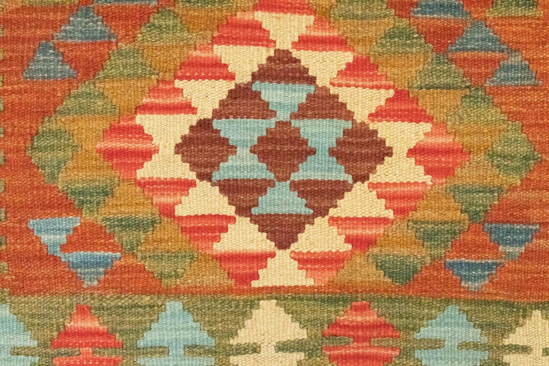 Tappeto corsia Tappeto Kelim - Orientale - 300 x 80 cm - marrone