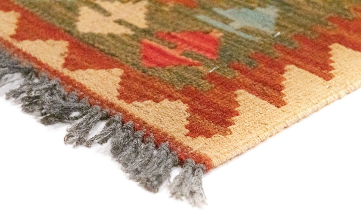 Tappeto corsia Tappeto Kelim - Orientale - 300 x 80 cm - marrone