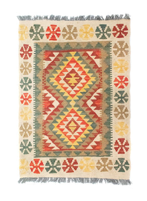 Tappeto Kelim - Orientale - 90 x 60 cm - verde