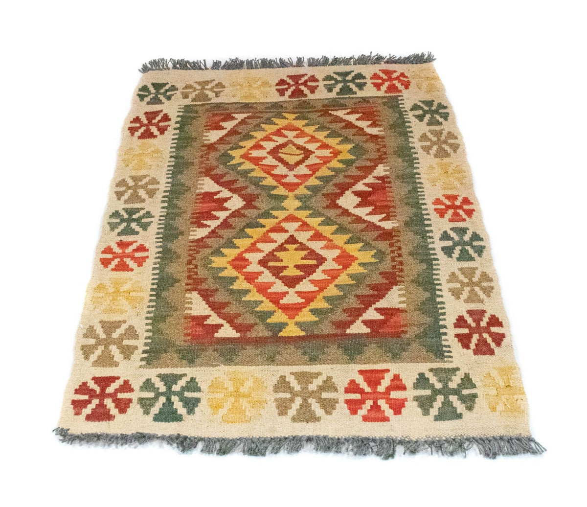 Tappeto Kelim - Orientale - 90 x 60 cm - verde