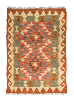 Tappeto Kelim - Orientale - 90 x 60 cm - arancione