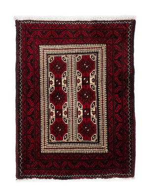 Tappeto Belutsch - 95 x 70 cm - rosso