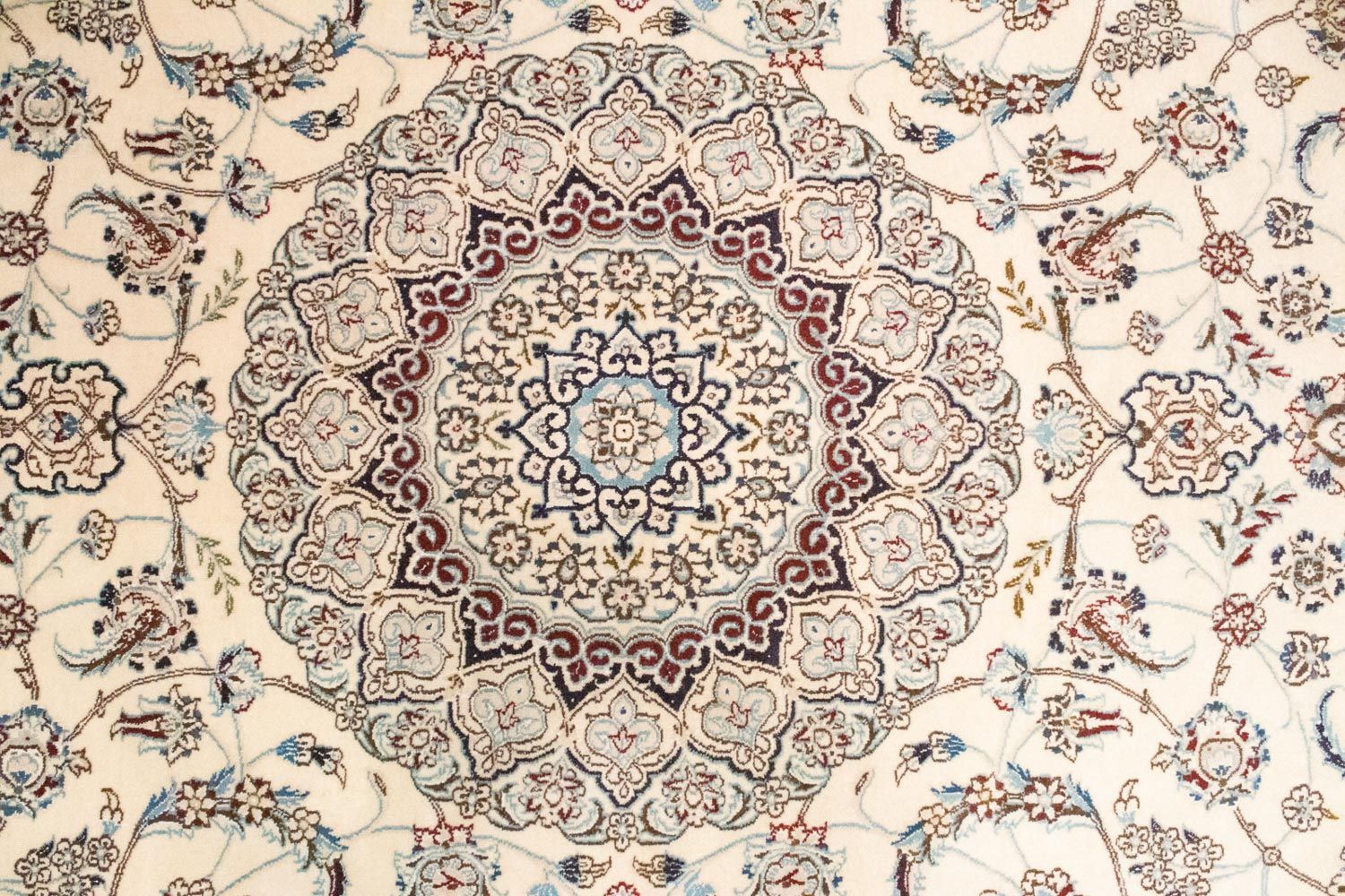 Tappeto Persero - Nain - Reale - 304 x 200 cm - bianco naturale