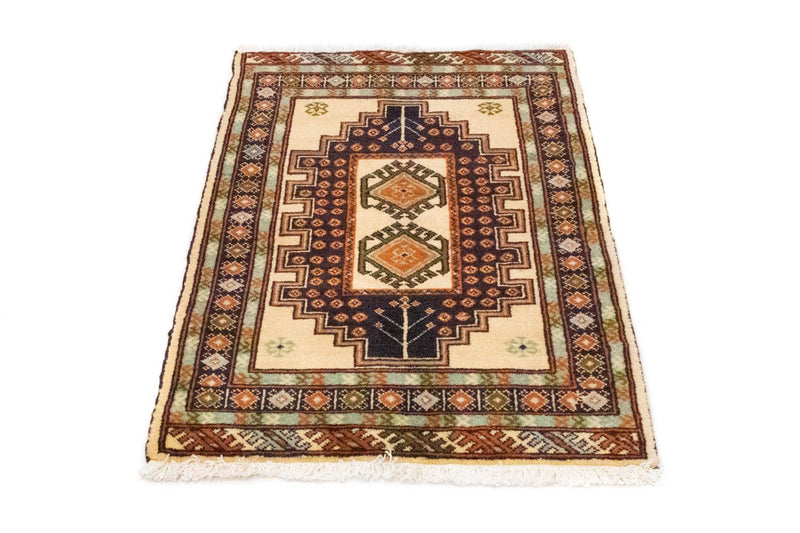 Tappeto Turkaman - 93 x 63 cm - blu