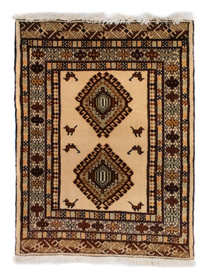 Tappeto Turkaman - 87 x 64 cm - blu