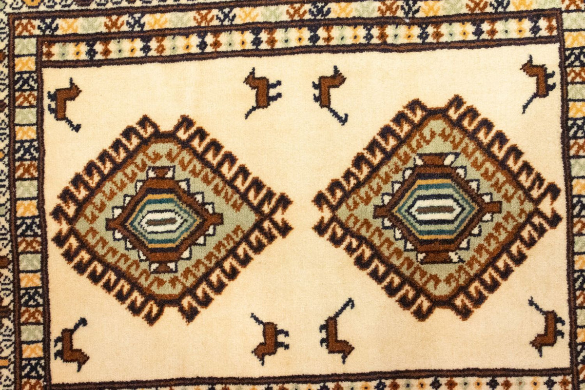 Tappeto Turkaman - 87 x 64 cm - blu