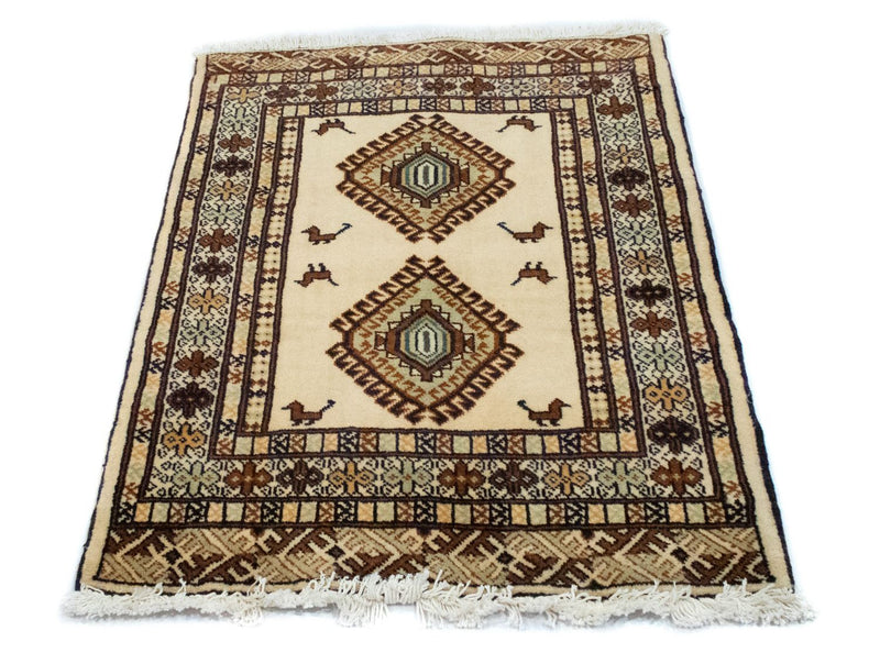 Tappeto Turkaman - 87 x 64 cm - blu