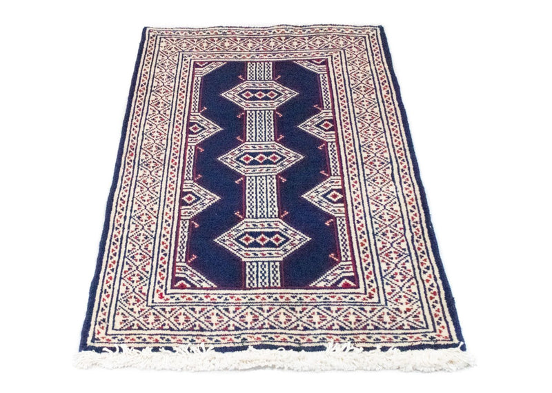 Tappeto Turkaman - 90 x 62 cm - blu