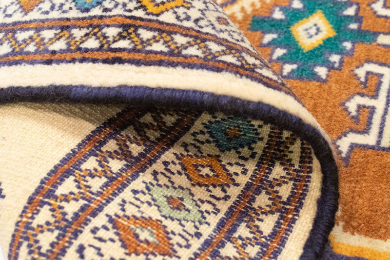 Tappeto Turkaman - 89 x 64 cm - blu