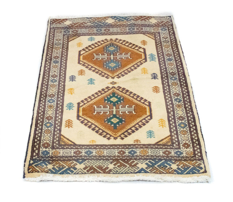 Tappeto Turkaman - 89 x 64 cm - blu