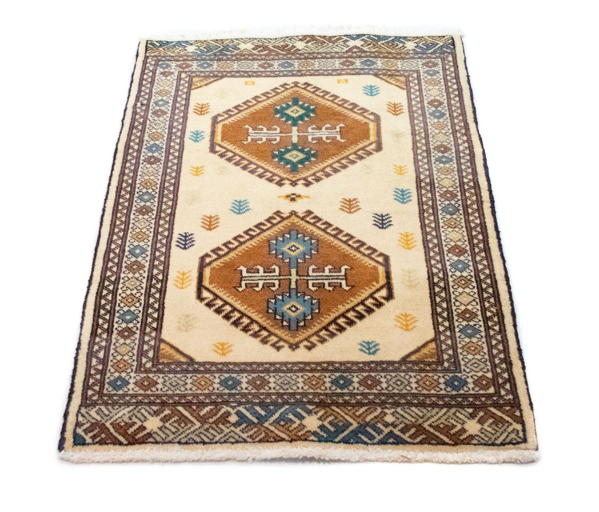 Tappeto Turkaman - 88 x 63 cm - beige