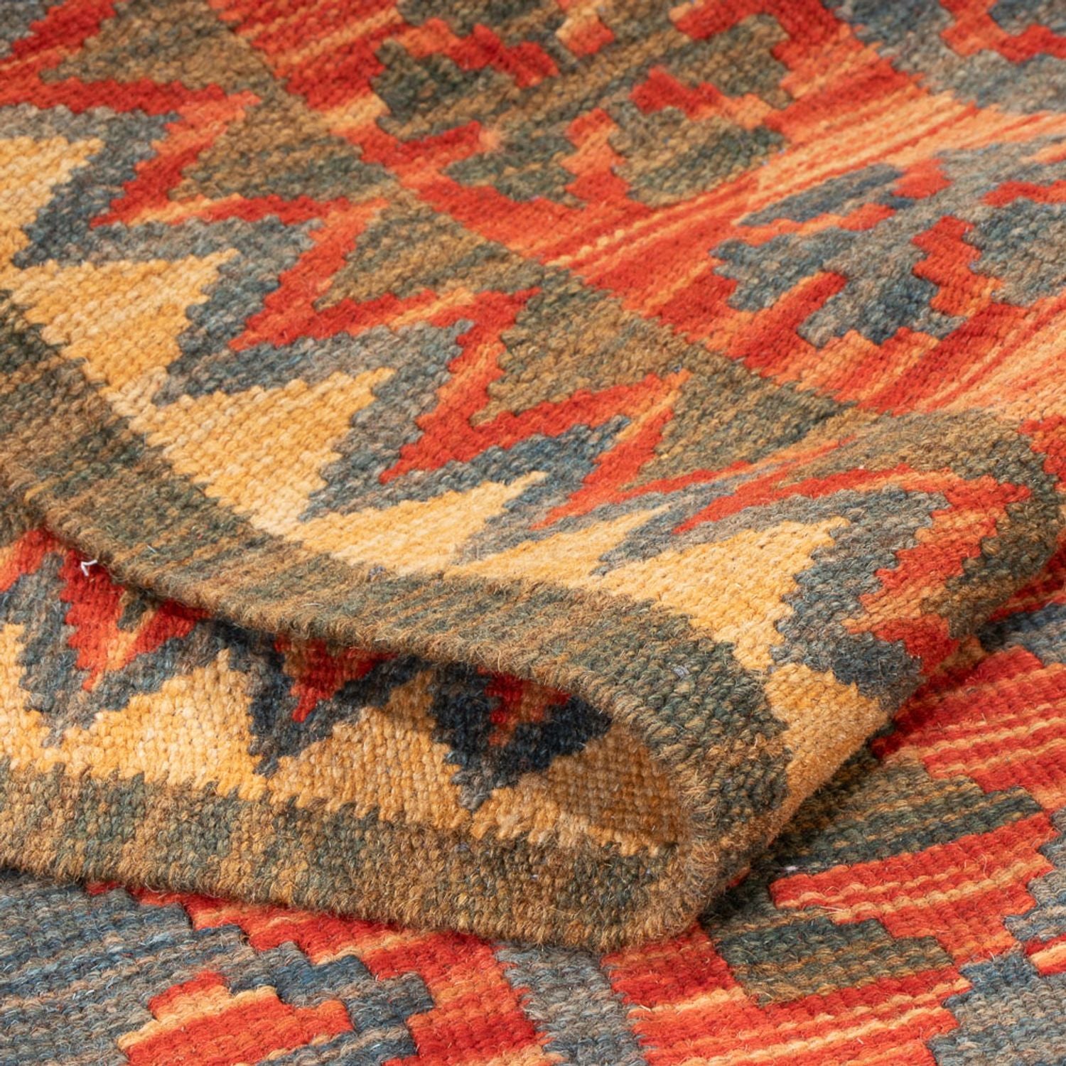 Tappeto corsia Tappeto Kelim - Splash - 206 x 98 cm - multicolore