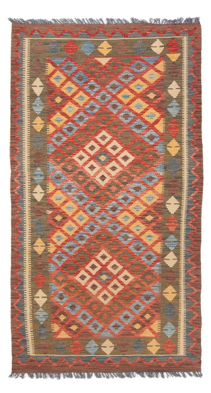 Tappeto corsia Tappeto Kelim - Splash - 207 x 101 cm - multicolore