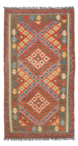 Tappeto corsia Tappeto Kelim - Splash - 207 x 101 cm - multicolore
