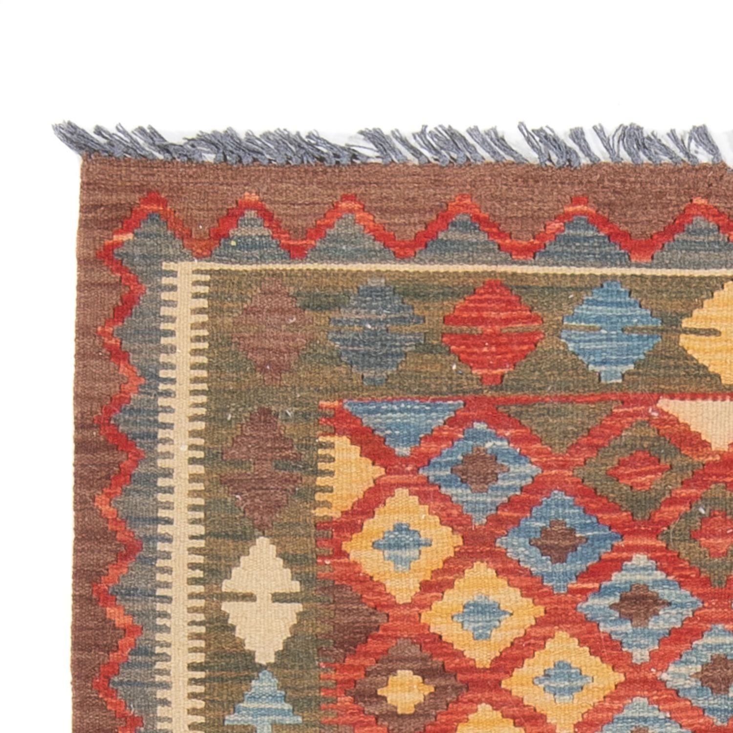Tappeto corsia Tappeto Kelim - Splash - 207 x 101 cm - multicolore