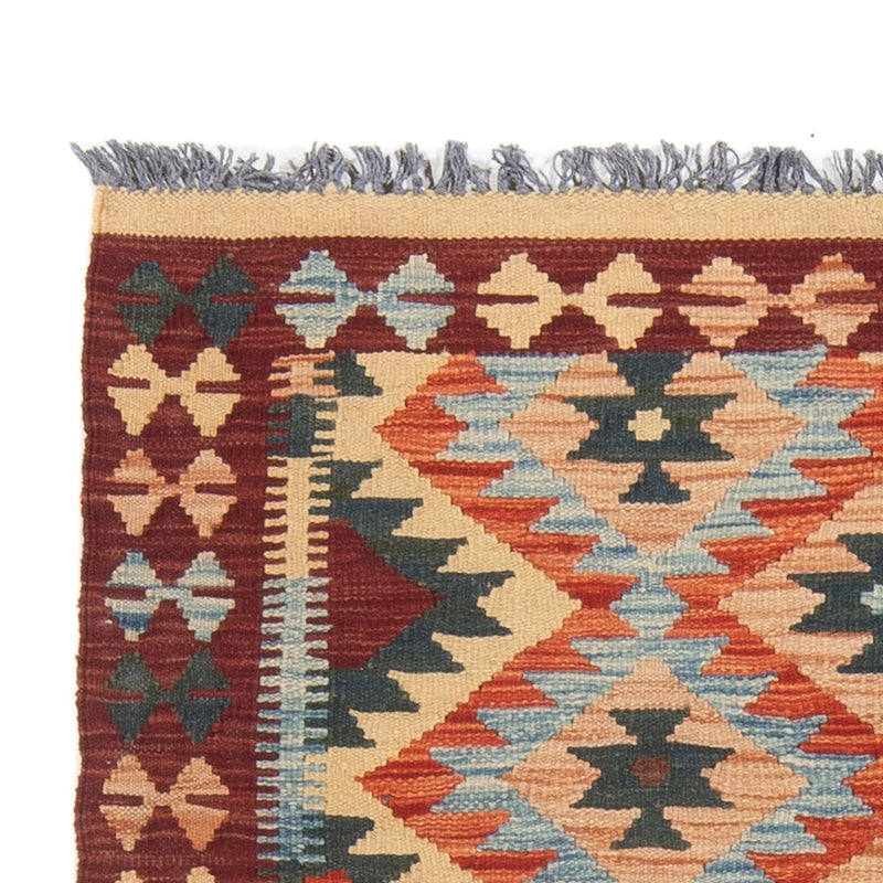 Tappeto corsia Tappeto Kelim - Splash - 198 x 104 cm - multicolore