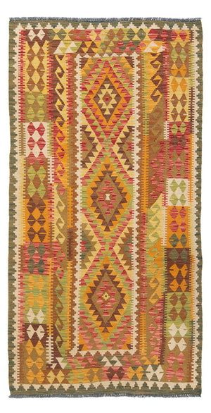 Tappeto corsia Tappeto Kelim - Splash - 231 x 123 cm - multicolore