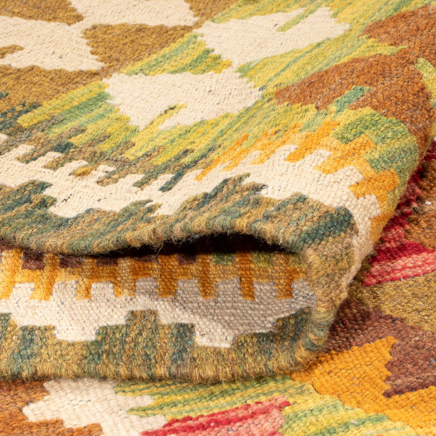 Tappeto corsia Tappeto Kelim - Splash - 231 x 123 cm - multicolore