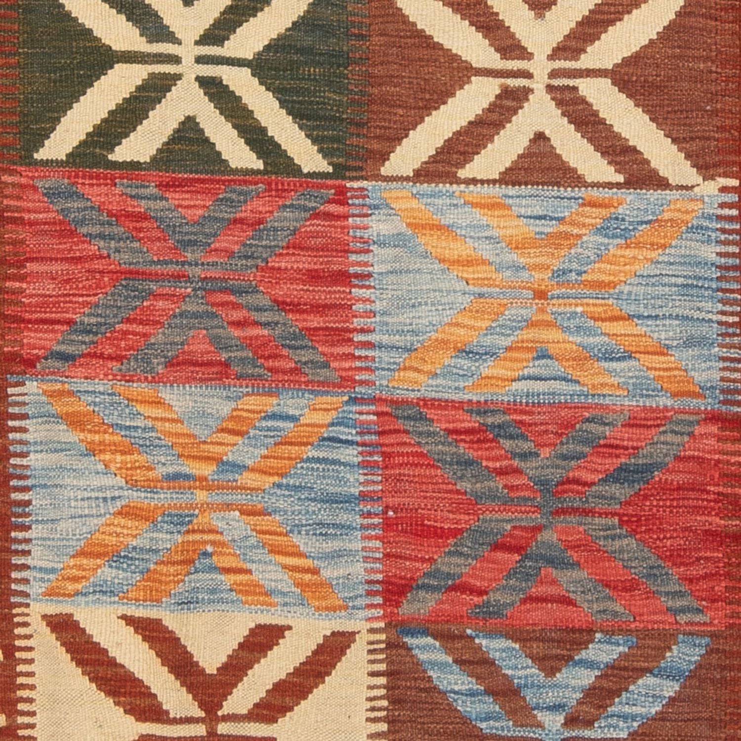 Tappeto Kelim - Splash - 204 x 158 cm - multicolore