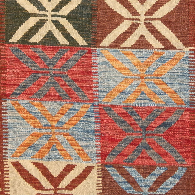 Tappeto Kelim - Splash - 204 x 158 cm - multicolore