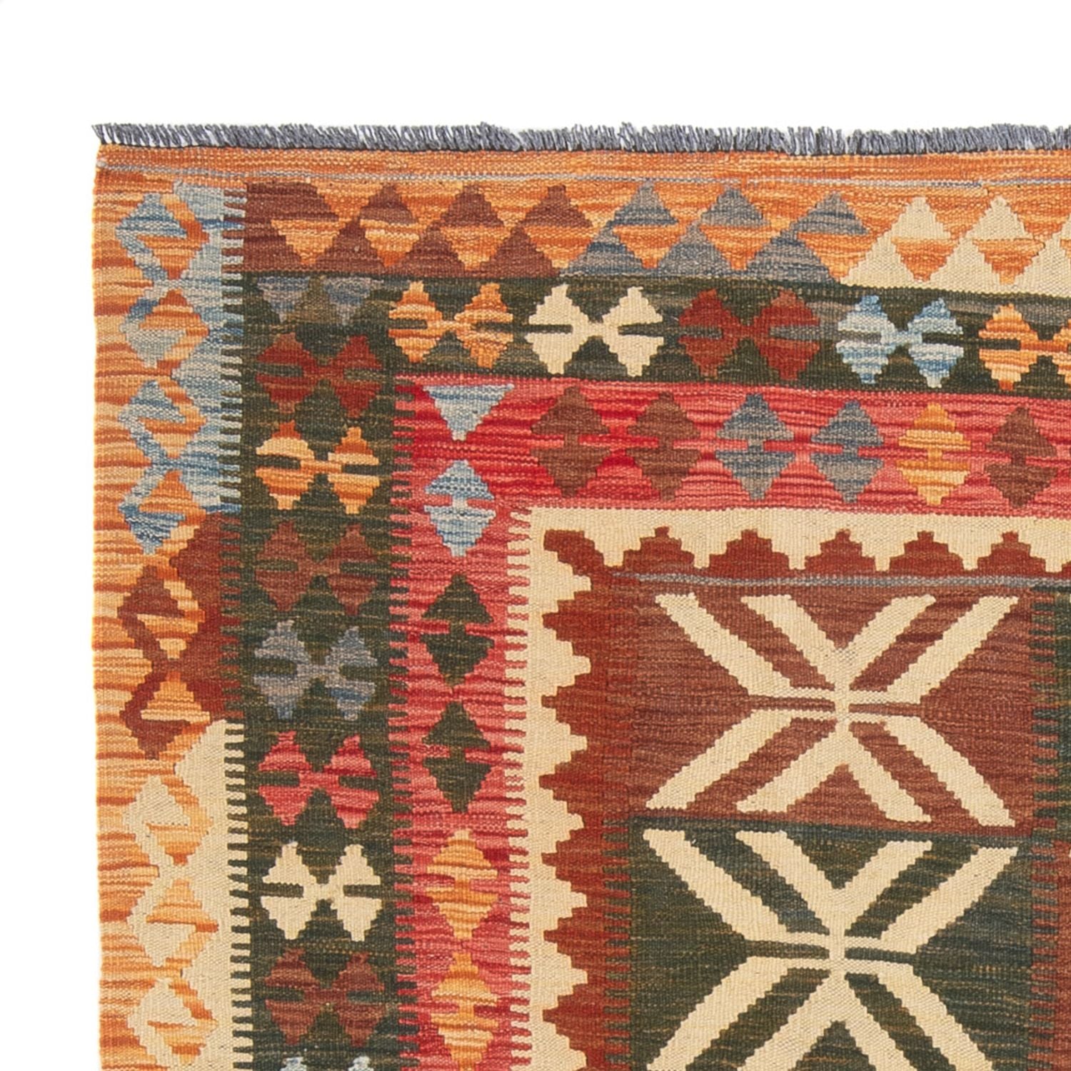 Tappeto Kelim - Splash - 204 x 158 cm - multicolore