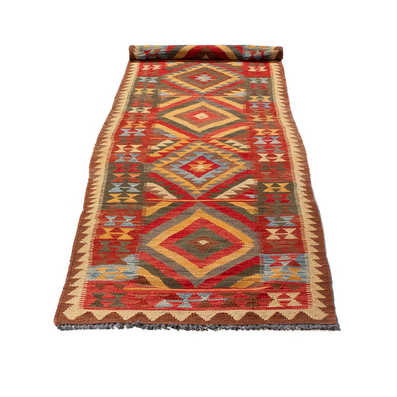 Tappeto corsia Tappeto Kelim - Splash - 304 x 76 cm - multicolore