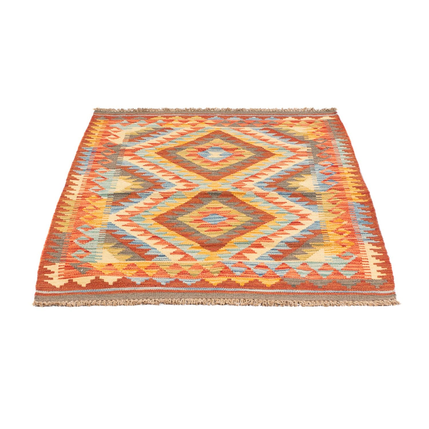 Tappeto Kelim - Splash - 119 x 86 cm - multicolore