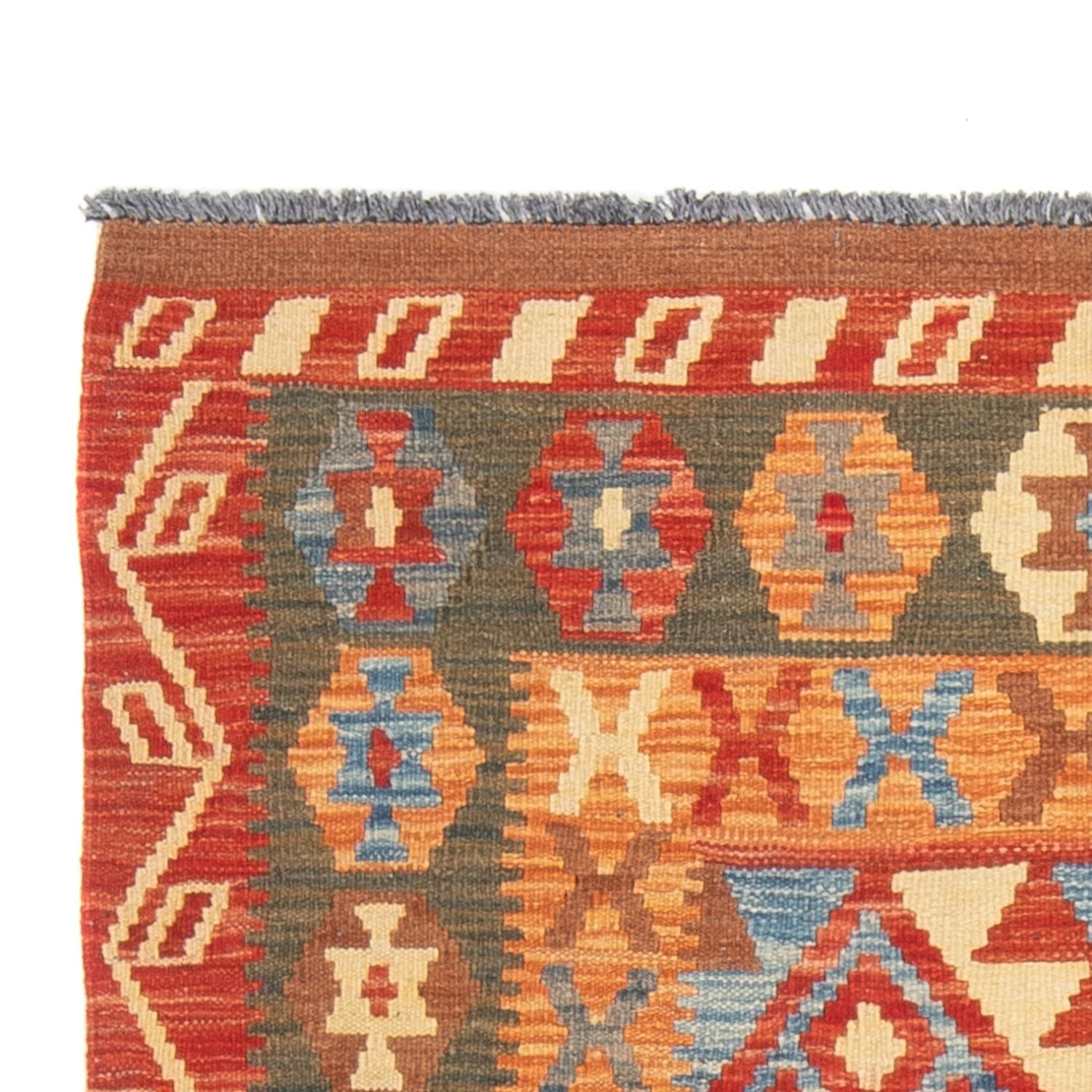 Tappeto corsia Tappeto Kelim - Splash - 206 x 104 cm - multicolore