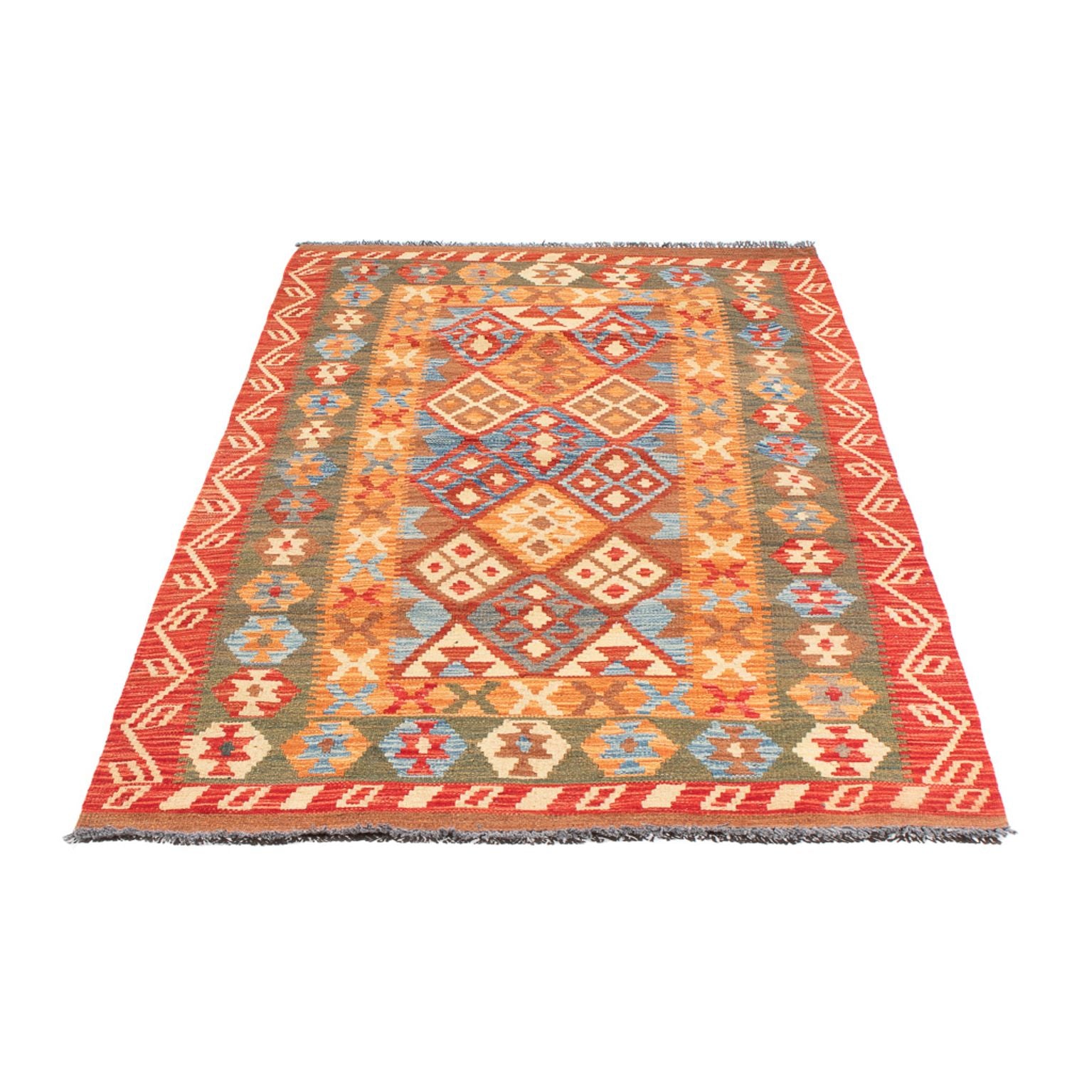 Tappeto corsia Tappeto Kelim - Splash - 206 x 104 cm - multicolore