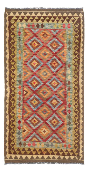 Tappeto corsia Tappeto Kelim - Splash - 201 x 107 cm - multicolore
