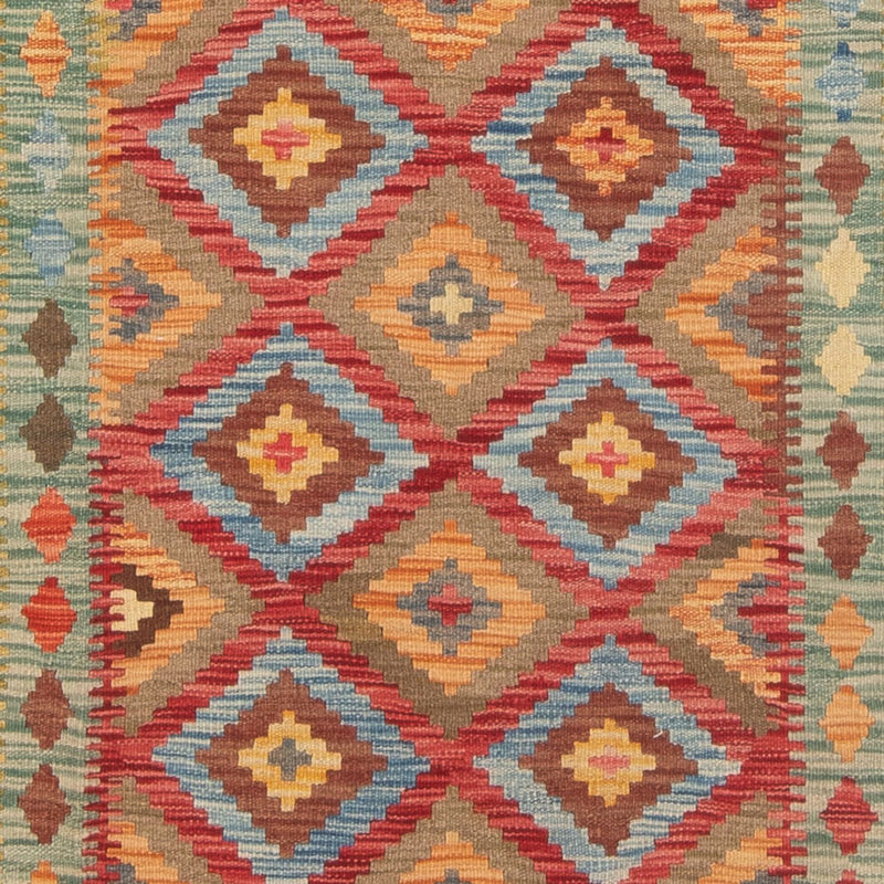 Tappeto corsia Tappeto Kelim - Splash - 201 x 107 cm - multicolore