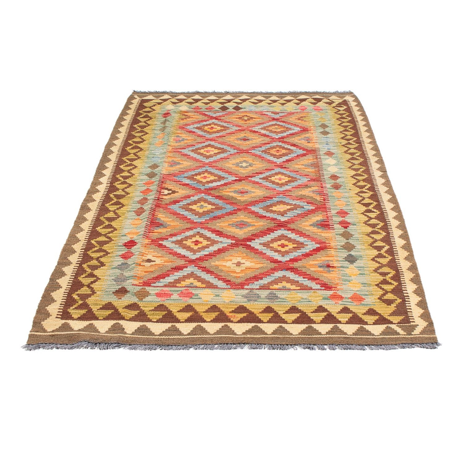 Tappeto corsia Tappeto Kelim - Splash - 201 x 107 cm - multicolore