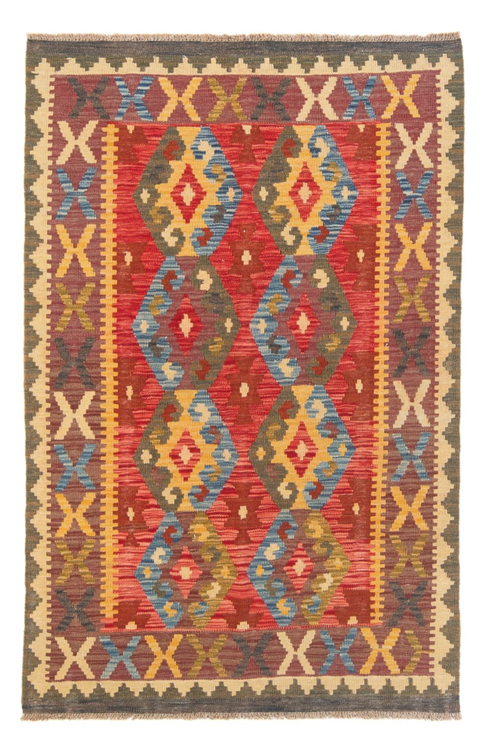 Tappeto Kelim - Splash - 152 x 100 cm - multicolore