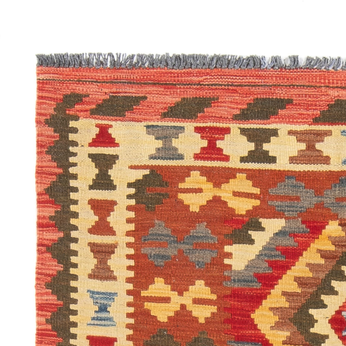 Tappeto corsia Tappeto Kelim - Splash - 201 x 102 cm - multicolore