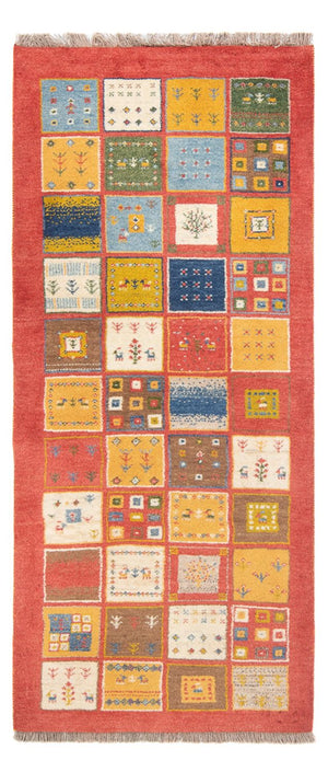 Tappeto corsia Tappeto Gabbeh - Persero - 197 x 88 cm - multicolore