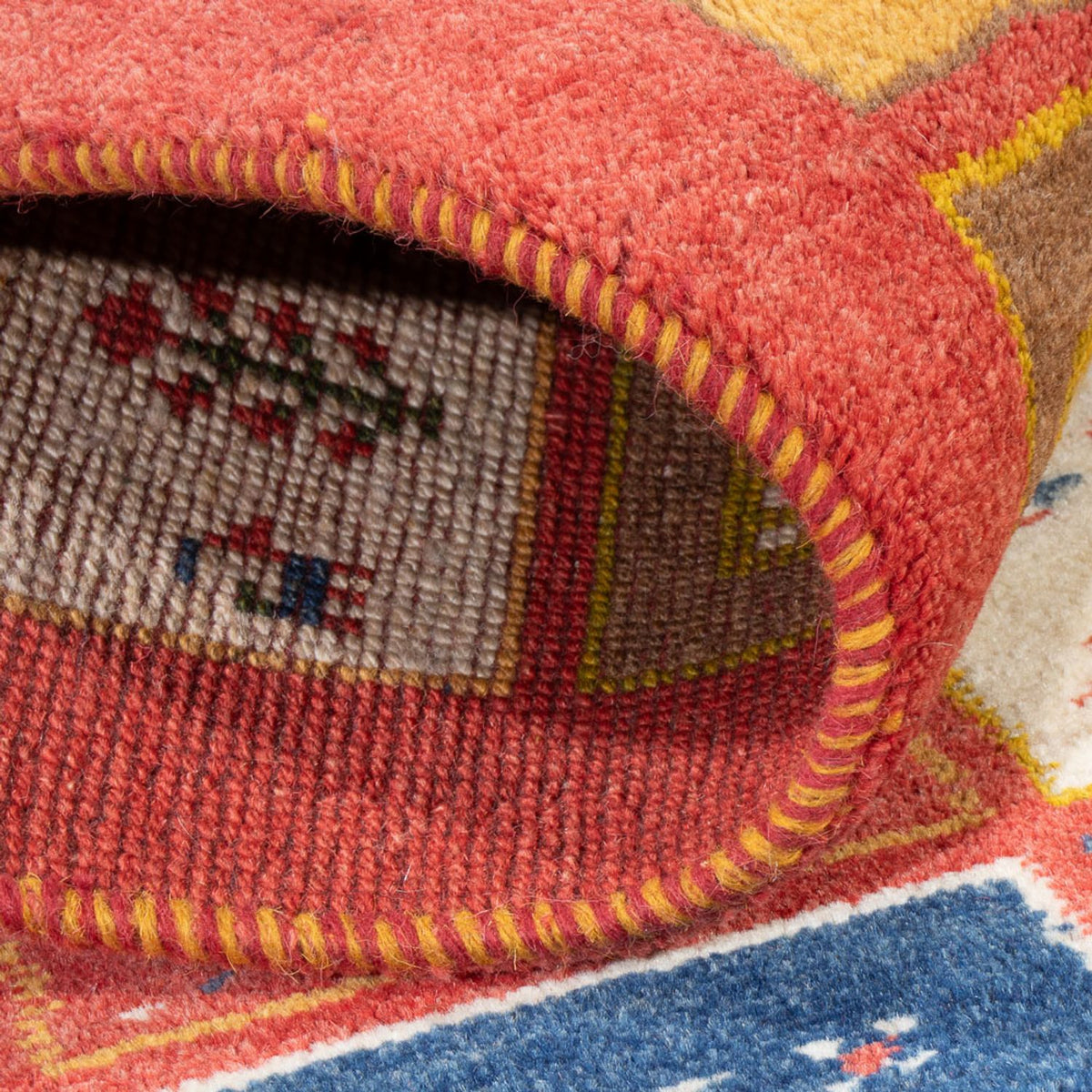 Tappeto corsia Tappeto Gabbeh - Persero - 197 x 88 cm - multicolore