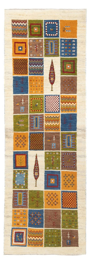 Tappeto corsia Tappeto Gabbeh - Persero - 242 x 83 cm - multicolore