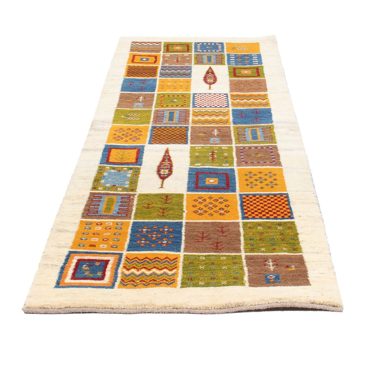 Tappeto corsia Tappeto Gabbeh - Persero - 242 x 83 cm - multicolore