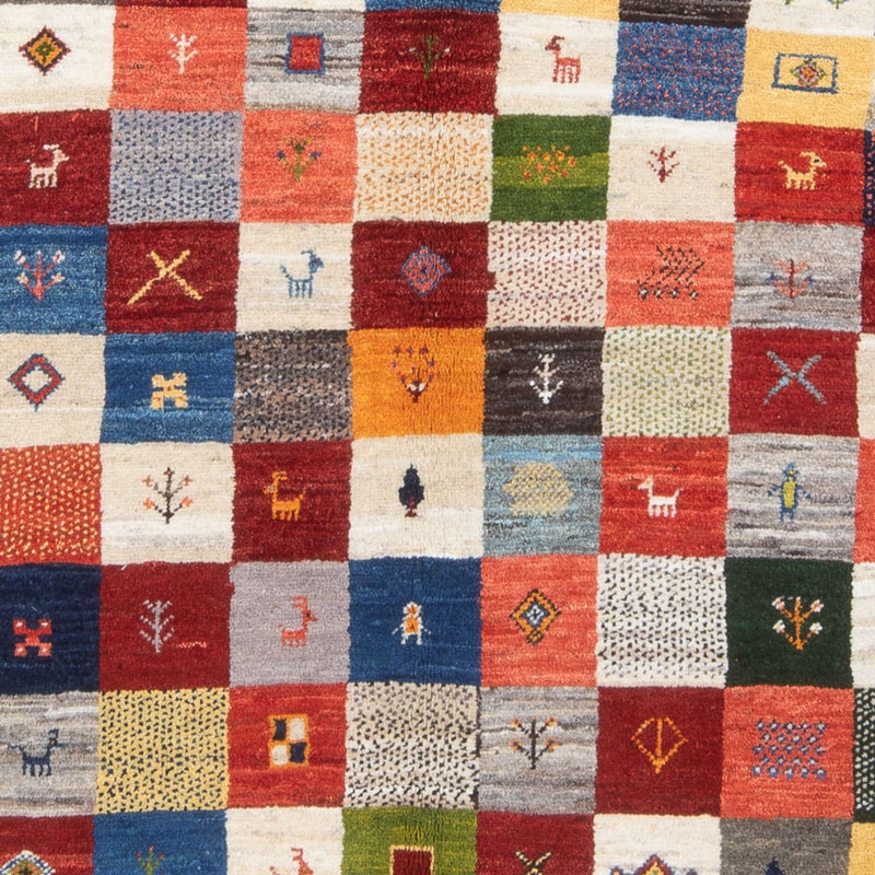 Tappeto Gabbeh - Persero - 201 x 157 cm - multicolore