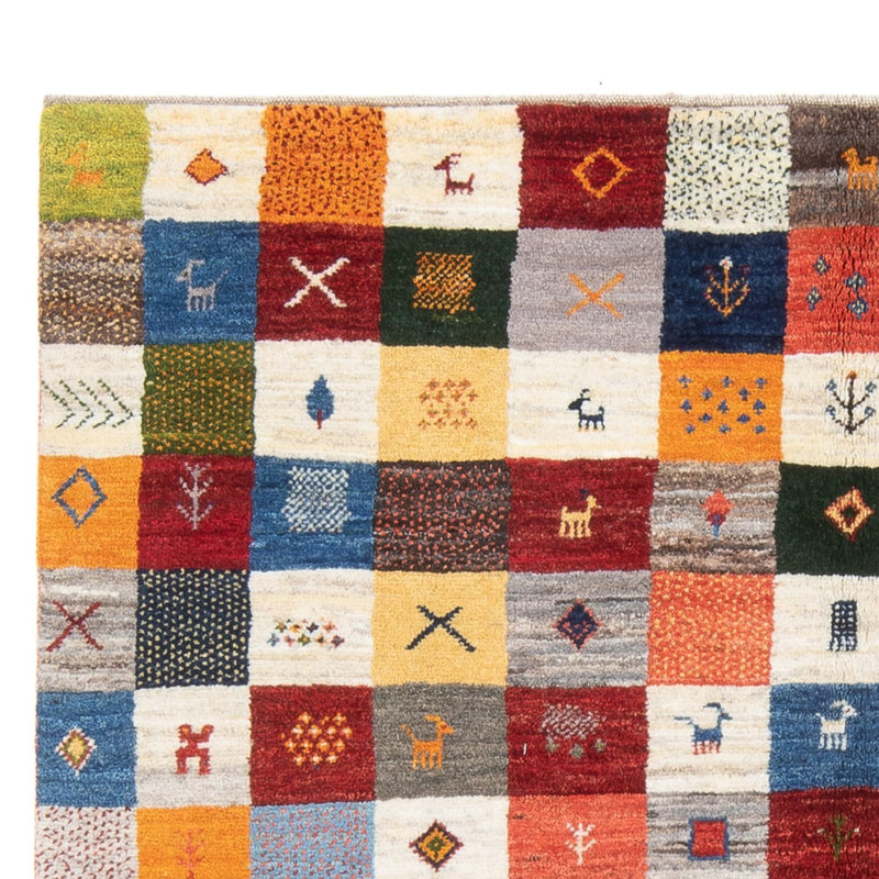 Tappeto Gabbeh - Persero - 201 x 157 cm - multicolore